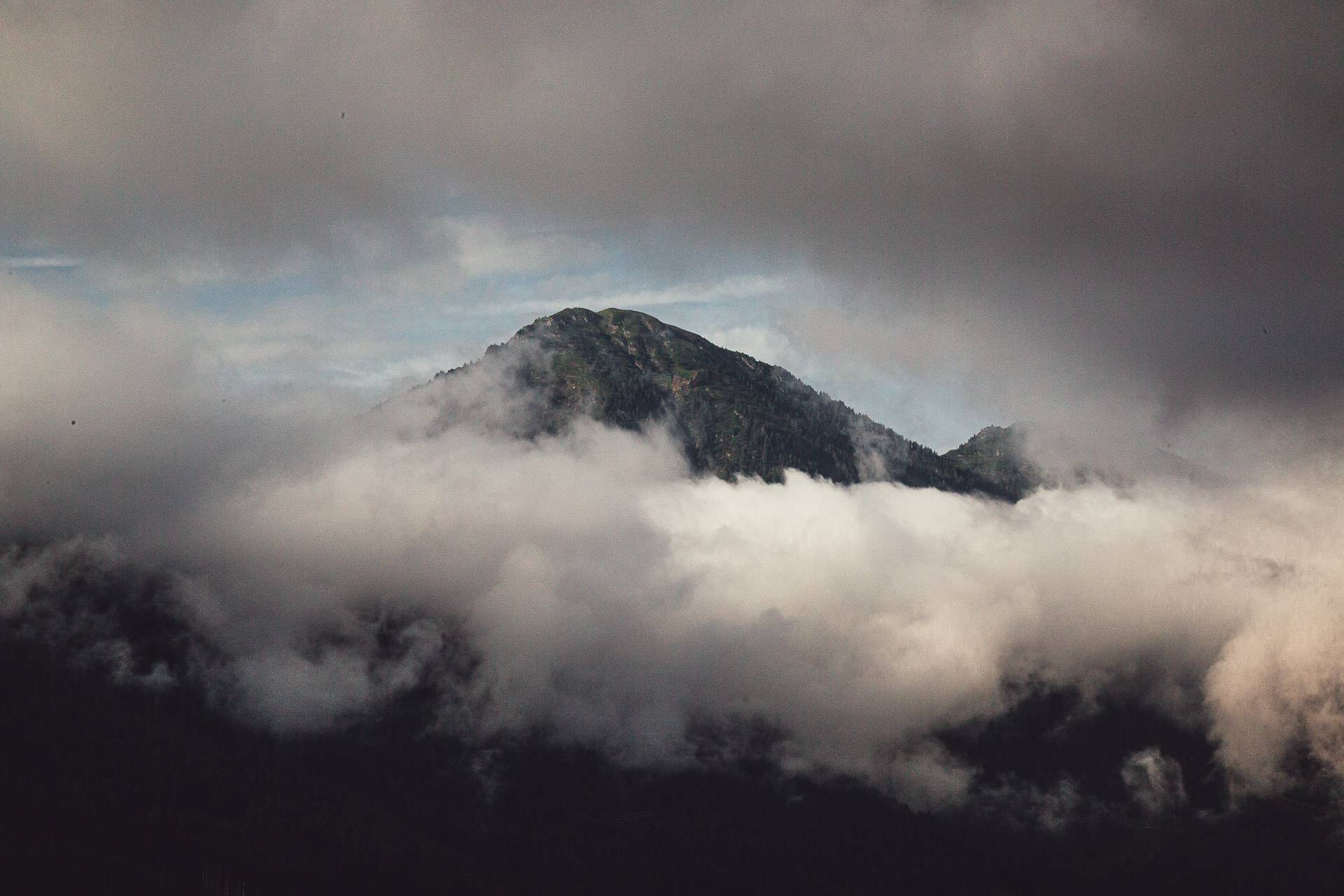 Pongau Berge Nebel