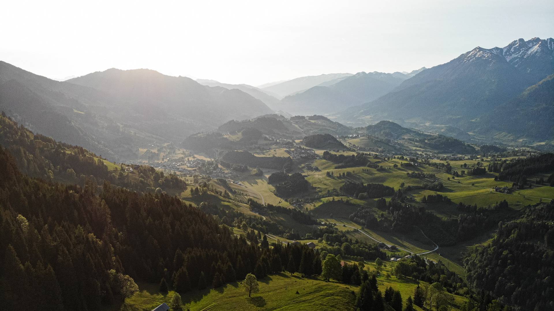 Tal Panorama Sonnenaufgang Pongau