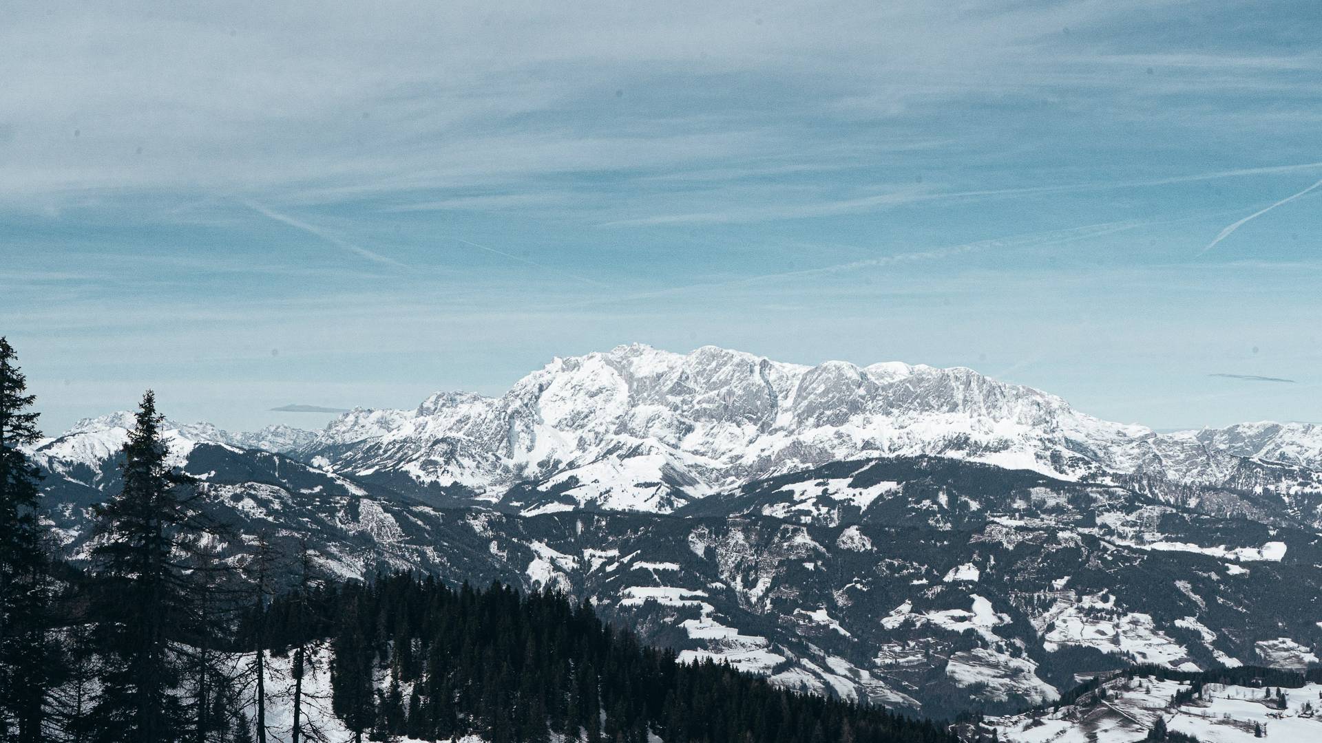 Berg Panorama Tal Pongau Winter